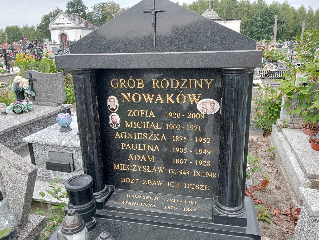 Marianna Nowak 1824 Koniemłoty - Grobonet - Wyszukiwarka osób pochowanych