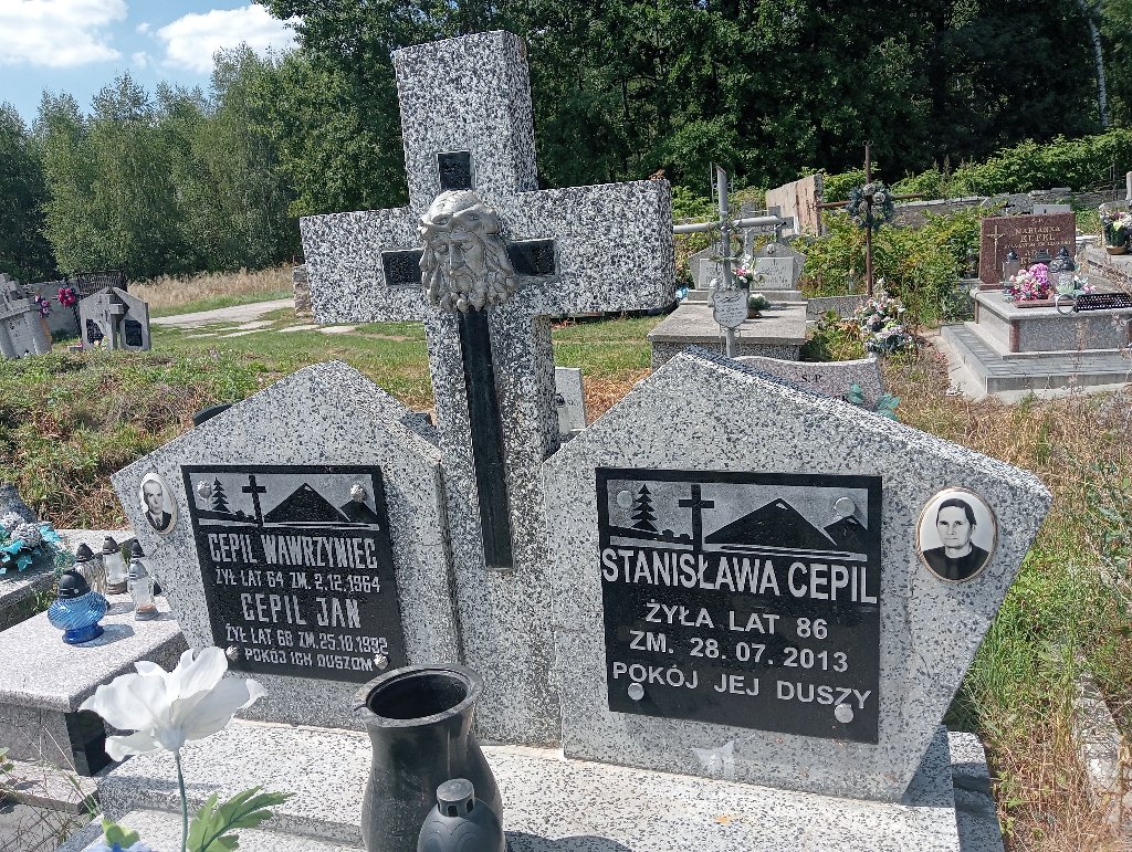 Grób Stanisława Cepil